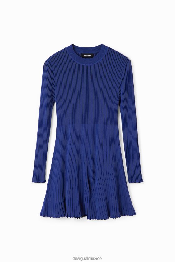 Desigual mujer vestido corto de canalé VZ26R024 ropa