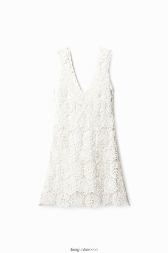 Desigual mujer vestido corto de crochet VZ26R051 ropa
