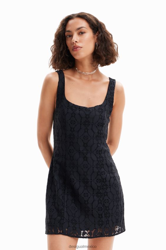 Desigual mujer vestido corto de encaje VZ26R0508 ropa