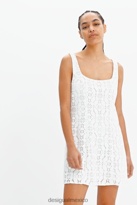 Desigual mujer vestido corto de encaje VZ26R0588 ropa
