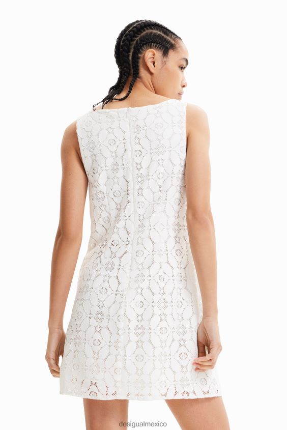 Desigual mujer vestido corto de encaje VZ26R0588 ropa