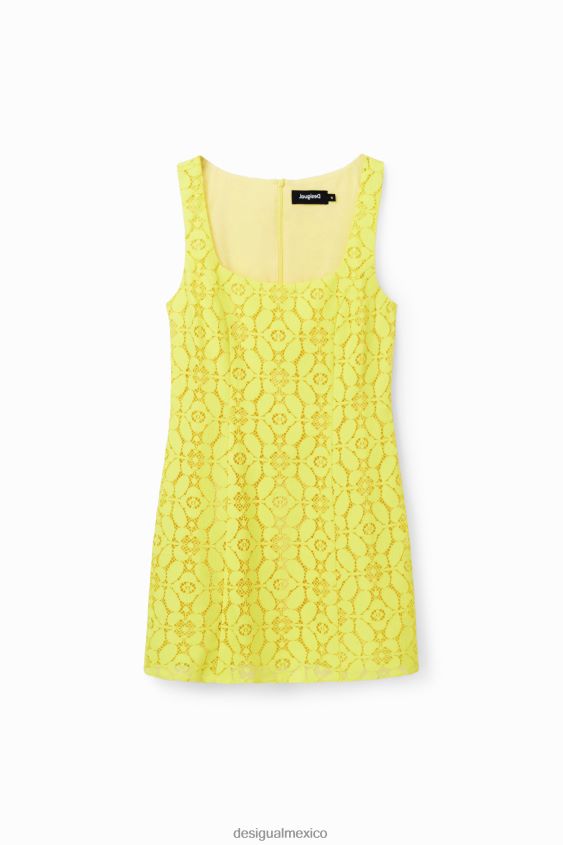 Desigual mujer vestido corto de encaje VZ26R0763 ropa