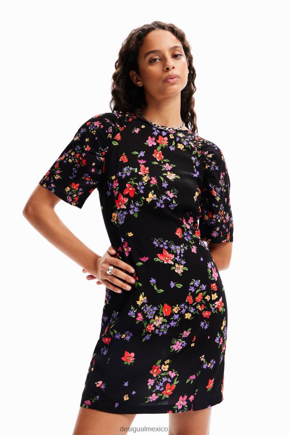 Desigual mujer vestido corto de flores VZ26R0254 ropa