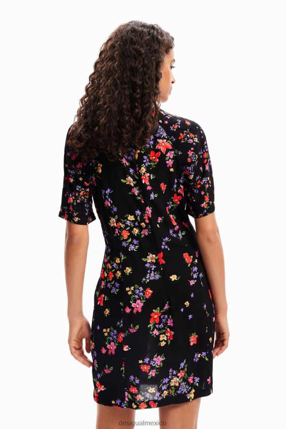 Desigual mujer vestido corto de flores VZ26R0254 ropa
