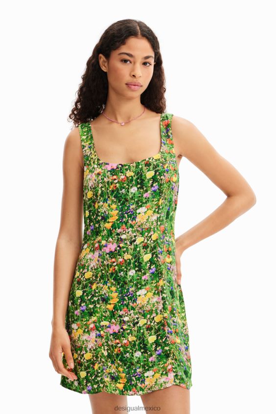 Desigual mujer vestido corto de flores VZ26R0381 ropa