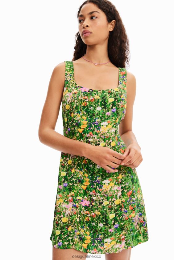 Desigual mujer vestido corto de flores VZ26R0381 ropa