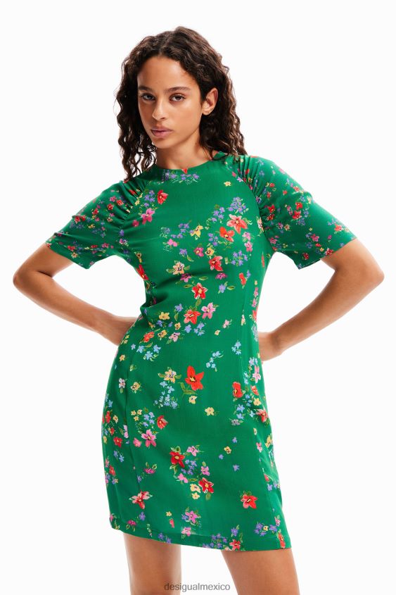 Desigual mujer vestido corto de flores VZ26R092 ropa