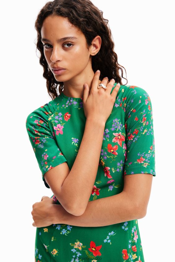 Desigual mujer vestido corto de flores VZ26R092 ropa