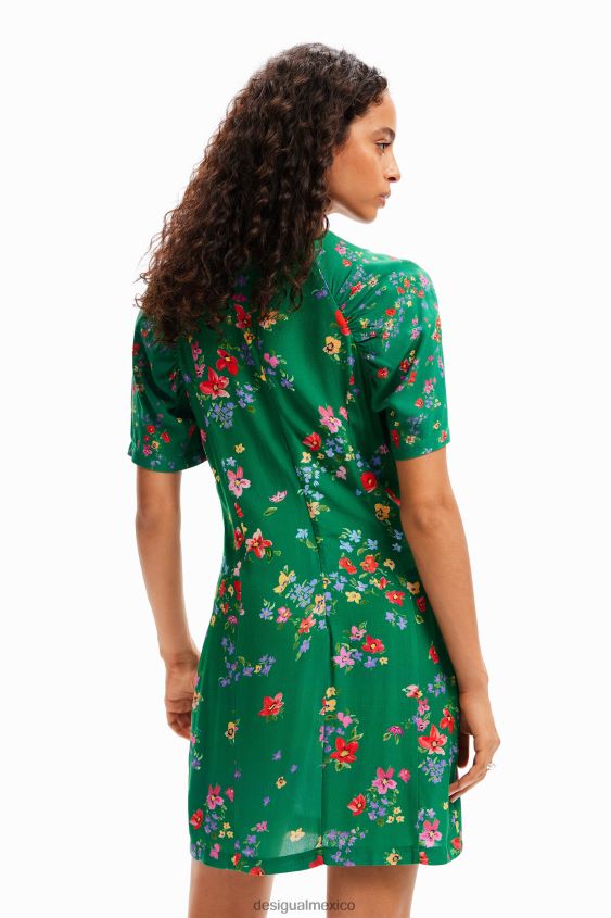Desigual mujer vestido corto de flores VZ26R092 ropa
