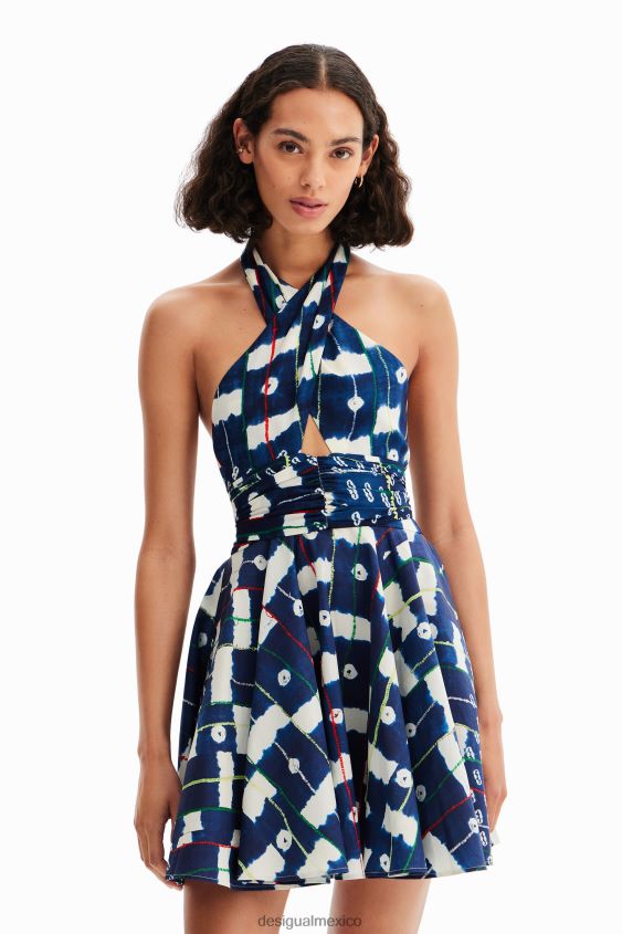 Desigual mujer vestido corto halter stella jean VZ26R0357 ropa
