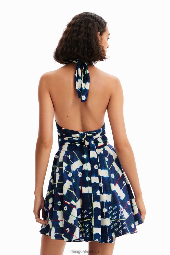 Desigual mujer vestido corto halter stella jean VZ26R0357 ropa