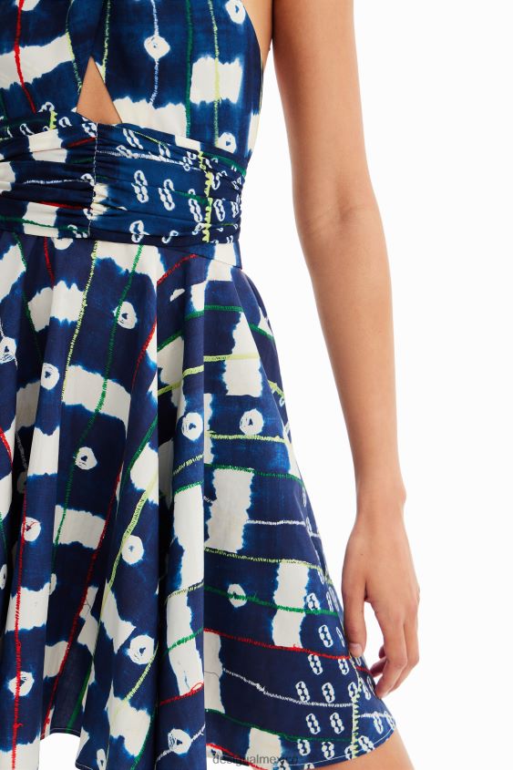 Desigual mujer vestido corto halter stella jean VZ26R0357 ropa