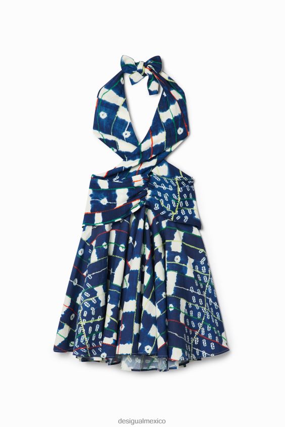 Desigual mujer vestido corto halter stella jean VZ26R0357 ropa