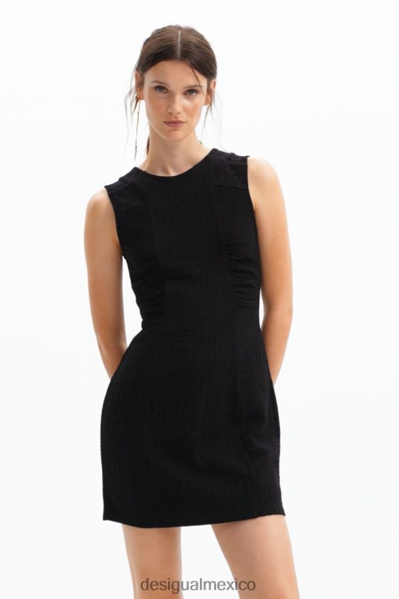 Desigual mujer vestido corto texturizado VZ26R0154 ropa