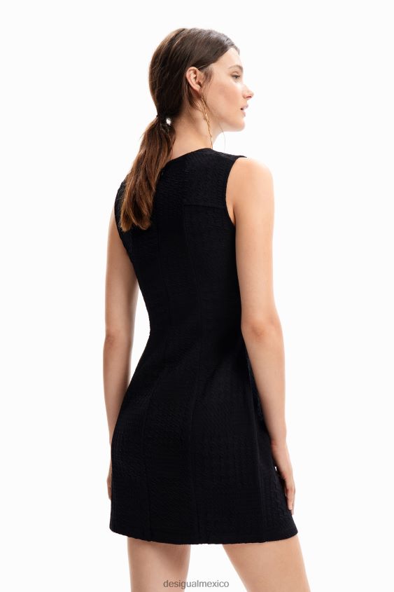 Desigual mujer vestido corto texturizado VZ26R0154 ropa