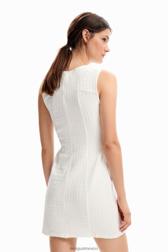 Desigual mujer vestido corto texturizado VZ26R0956 ropa