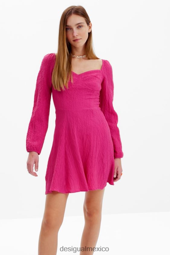 Desigual mujer vestido corto y delgado de corte a VZ26R0549 ropa