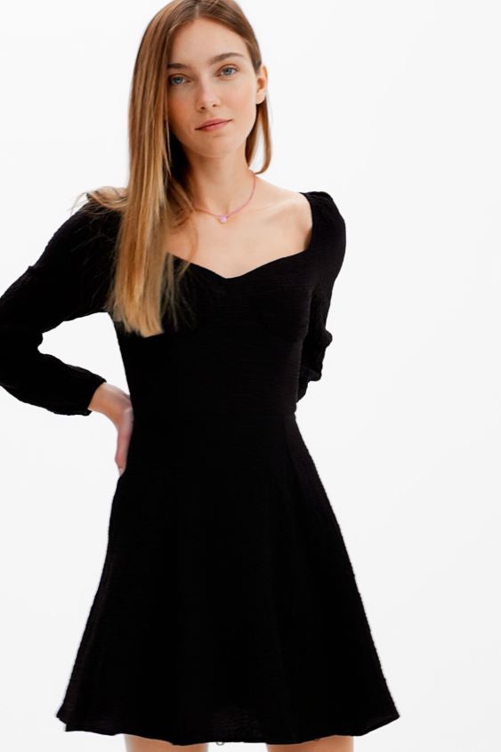 Desigual mujer vestido corto y delgado de corte a VZ26R0557 ropa
