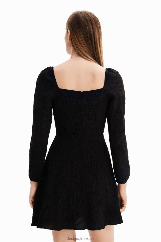 Desigual mujer vestido corto y delgado de corte a VZ26R0557 ropa