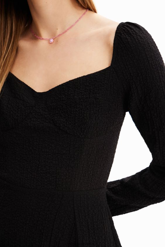 Desigual mujer vestido corto y delgado de corte a VZ26R0557 ropa