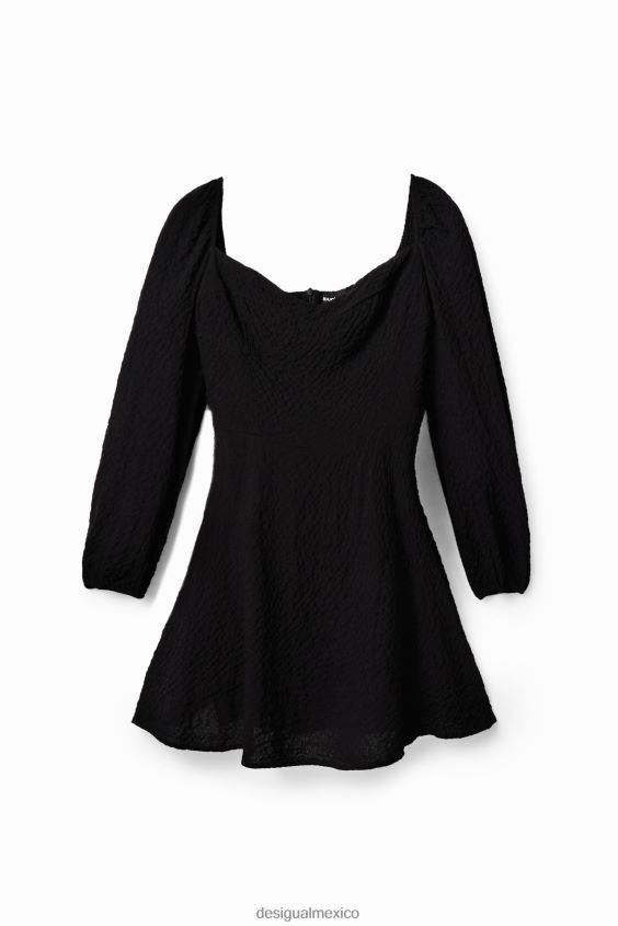 Desigual mujer vestido corto y delgado de corte a VZ26R0557 ropa