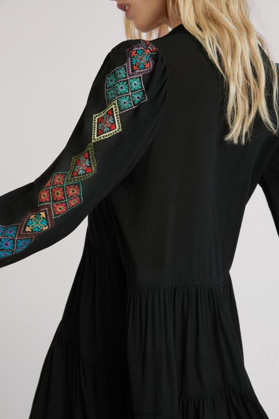 Desigual mujer vestido de manga étnica VZ26R01092 ropa