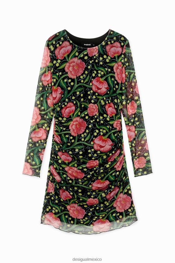 Desigual mujer vestido delgado con forro interior VZ26R0688 ropa