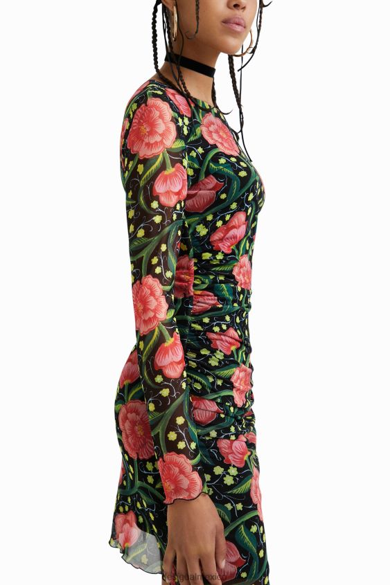 Desigual mujer vestido delgado con forro interior VZ26R0688 ropa