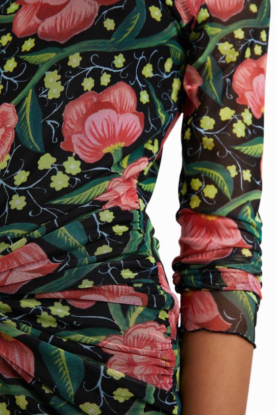 Desigual mujer vestido delgado con forro interior VZ26R0688 ropa