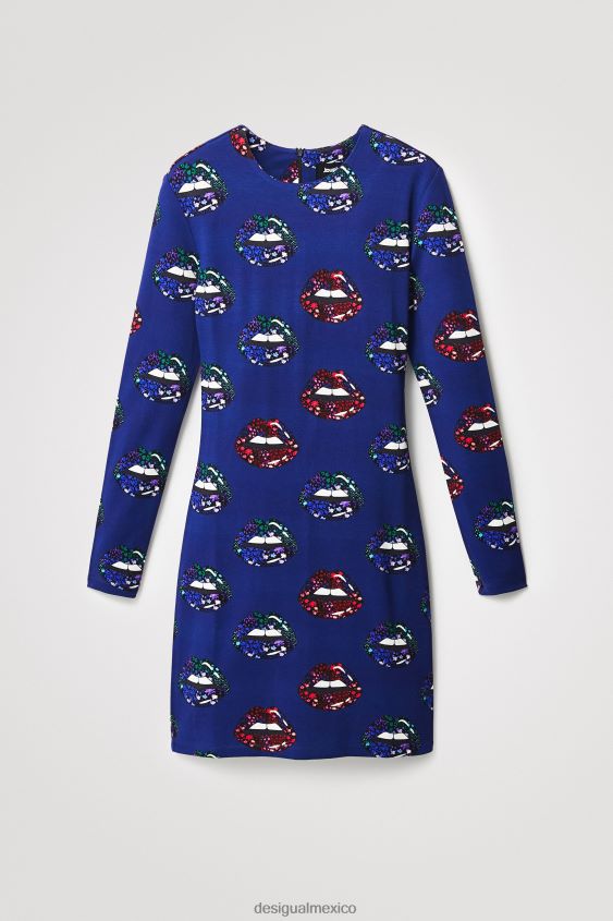Desigual mujer vestido delgado de labios cortos VZ26R0346 ropa