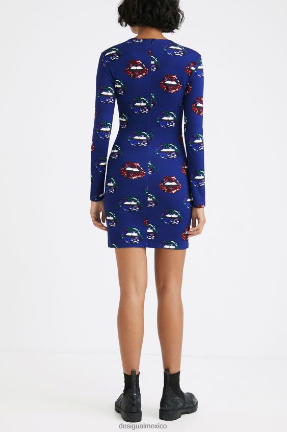 Desigual mujer vestido delgado de labios cortos VZ26R0346 ropa
