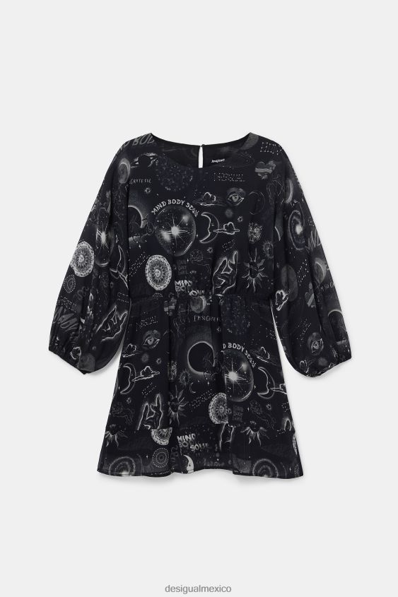 Desigual mujer vestido estampado de viscosa VZ26R01072 ropa