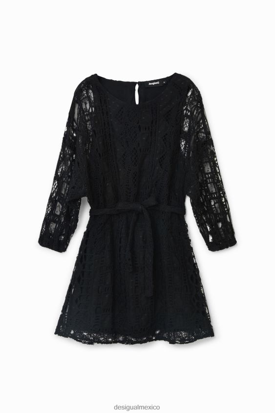 Desigual mujer vestido estilo crochet johnson hartig VZ26R0892 ropa