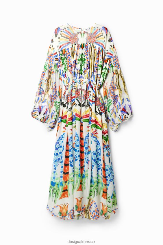 Desigual mujer vestido estilo túnica largo de stella jean VZ26R0110 ropa