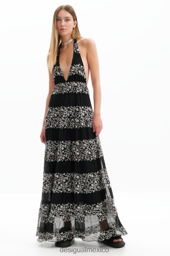 Desigual mujer vestido largo bordado VZ26R0921 ropa