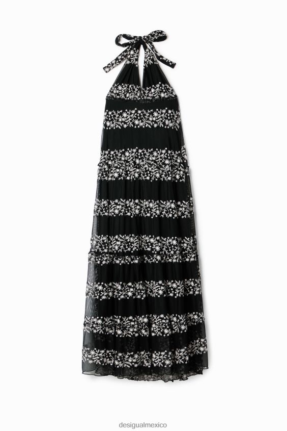 Desigual mujer vestido largo bordado VZ26R0921 ropa