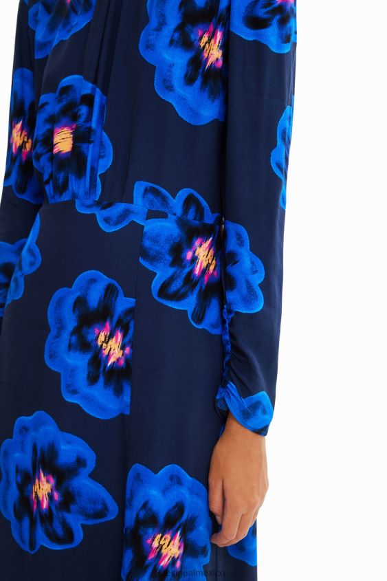 Desigual mujer vestido largo con abertura floral VZ26R0957 ropa