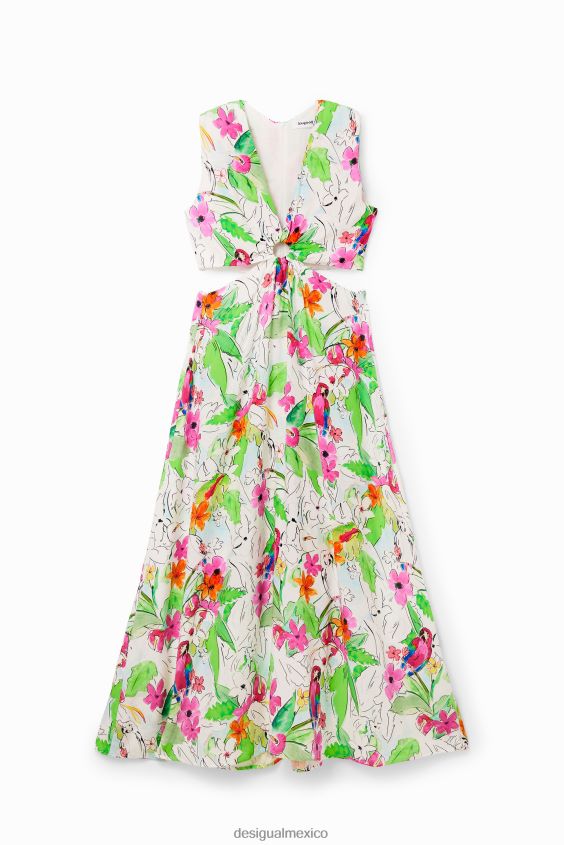 Desigual mujer vestido largo con aberturas VZ26R0332 ropa