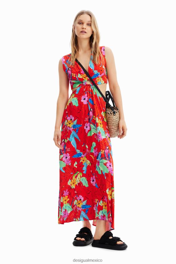 Desigual mujer vestido largo con aberturas VZ26R0710 ropa