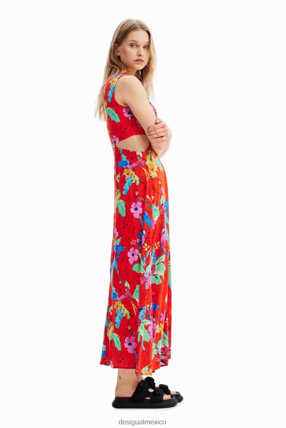 Desigual mujer vestido largo con aberturas VZ26R0710 ropa