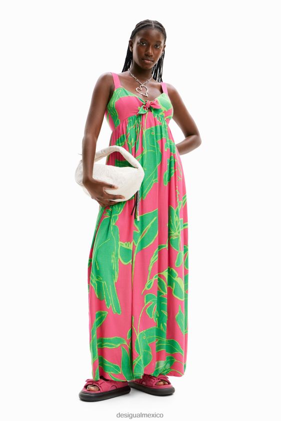 Desigual mujer vestido largo con escote corazón VZ26R0397 ropa