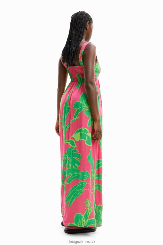 Desigual mujer vestido largo con escote corazón VZ26R0397 ropa