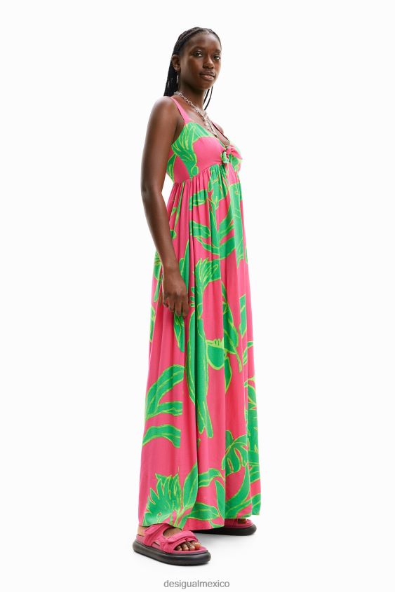 Desigual mujer vestido largo con escote corazón VZ26R0397 ropa