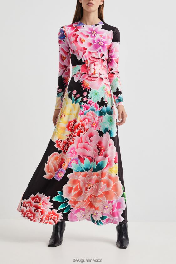 Desigual mujer vestido largo de flores VZ26R01089 ropa
