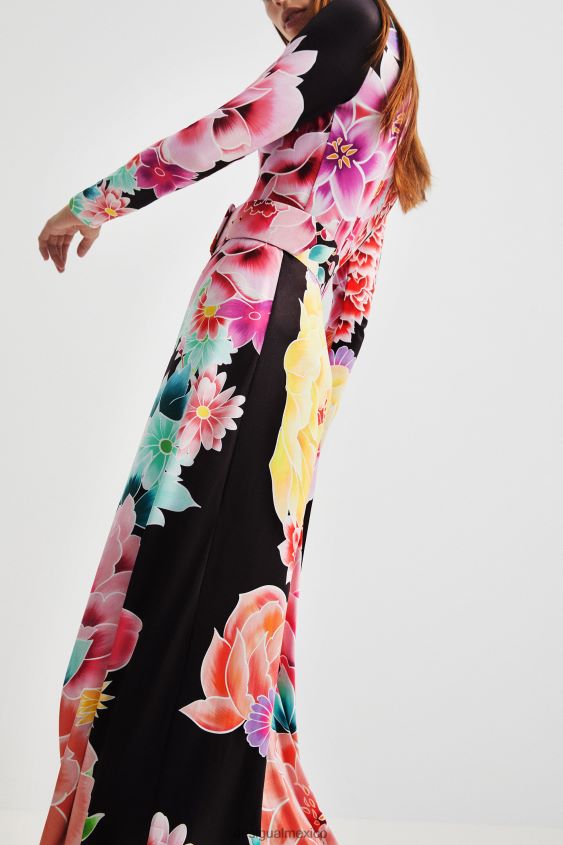 Desigual mujer vestido largo de flores VZ26R01089 ropa