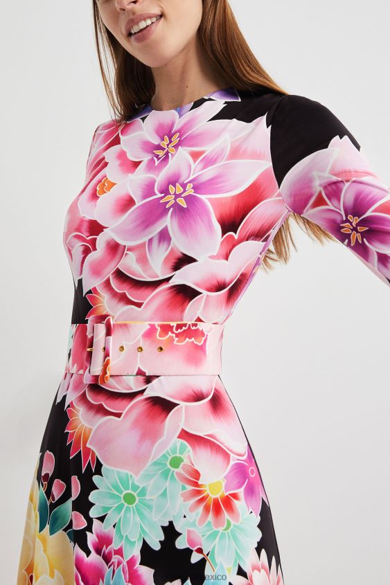 Desigual mujer vestido largo de flores VZ26R01089 ropa