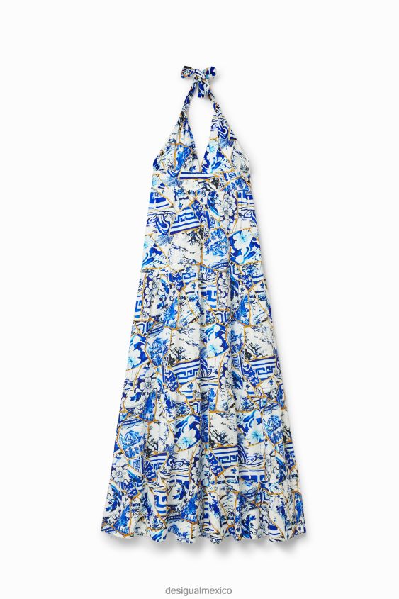 Desigual mujer vestido largo halter stella jean VZ26R01041 ropa