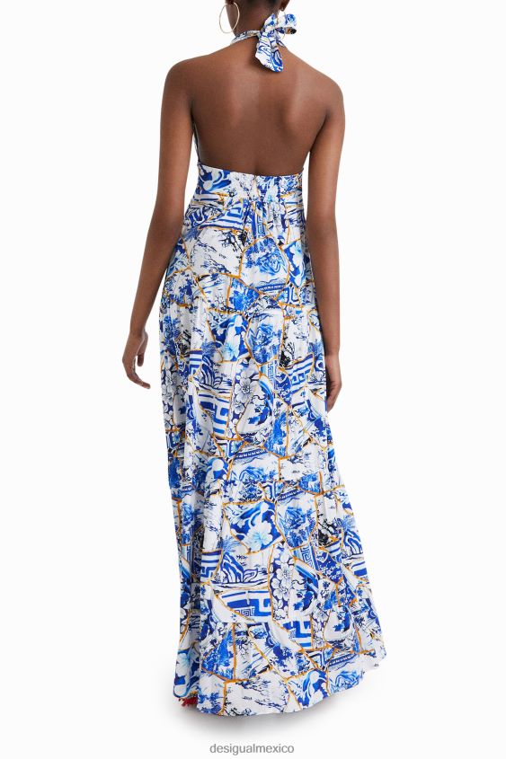 Desigual mujer vestido largo halter stella jean VZ26R01041 ropa