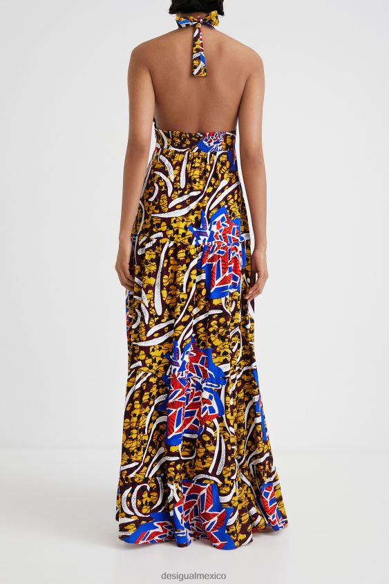 Desigual mujer vestido largo halter stella jean VZ26R0707 ropa