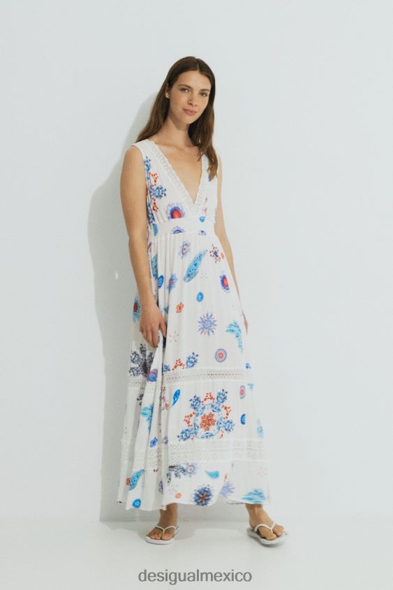 Desigual mujer vestido largo sin mangas VZ26R01057 ropa